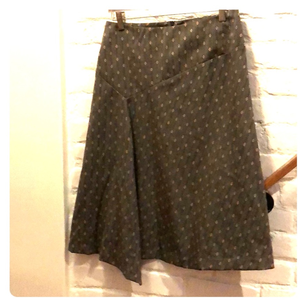 Grey a line skirt